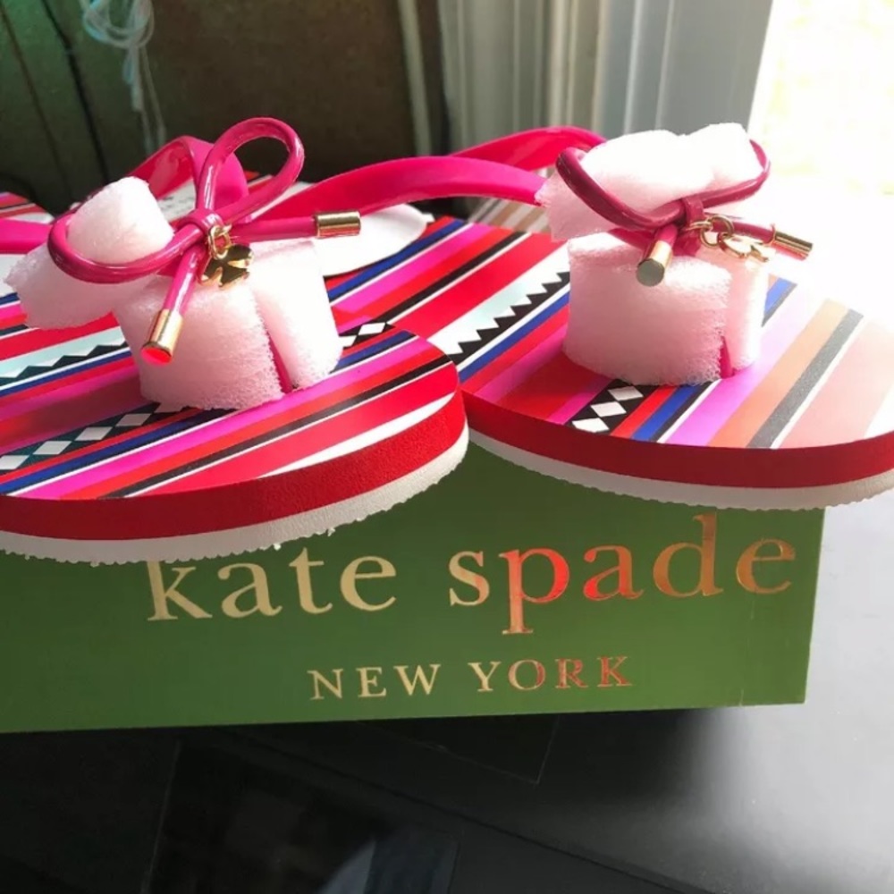 Kate Spade Nova Sandals. NIB hot pink size 10 - Picture 2 of 8